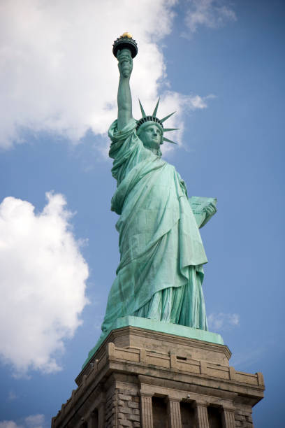 istock The Statue of Liberty in cloudy weather 173042061