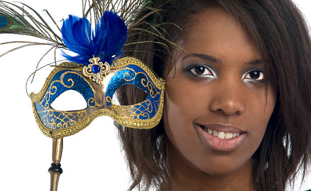 A Young Woman Revealing Her Identity Against White Background
