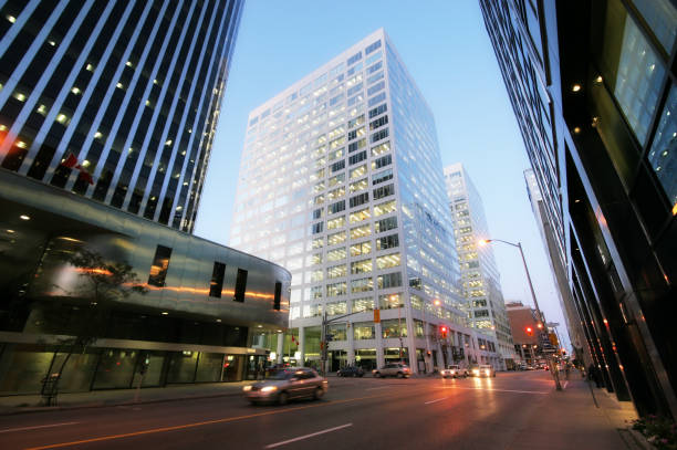 istock Ottawa City Boulevard and Buildings at Sunset 173042363
