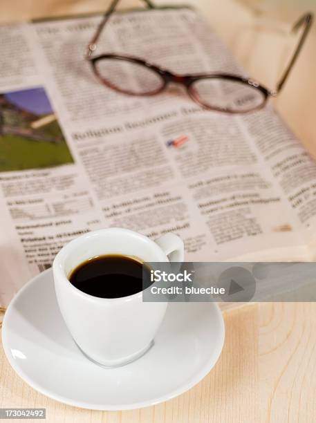 Coffee And Newspaper Stock Photo - Download Image Now - Cafe, Coffee - Drink, Coffee Cup