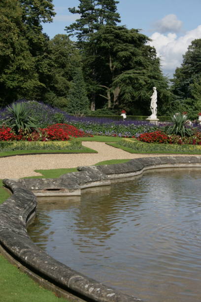 istock landscaped garden with pond 173042653