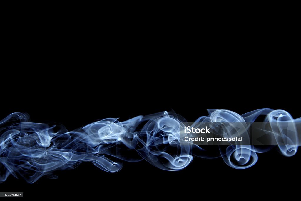 Silky humo azul - Foto de stock de Abstracto libre de derechos