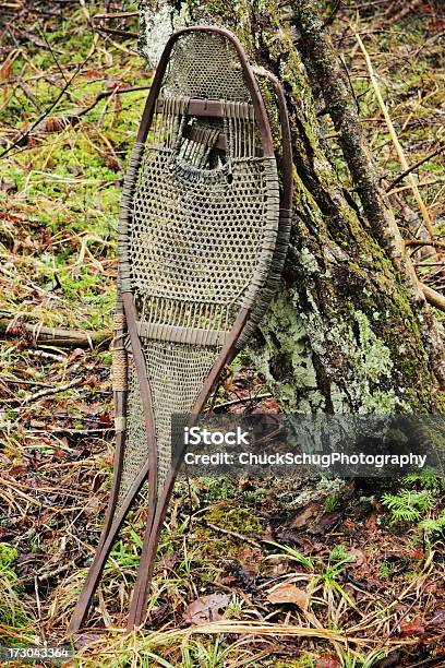 Snowshoes Adirondack Ar Livre Inverno Calçado - Fotografias de stock e mais imagens de Andar de Raquetas de Neve - Andar de Raquetas de Neve, Antiguidade, Ao Ar Livre