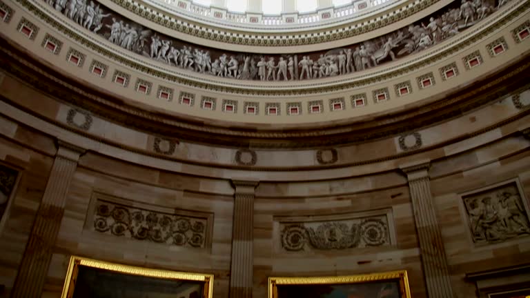 US Capitol Interior of Rotunda and Dome - TU