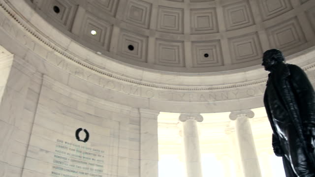 Jefferson Memorial - Pan of statue