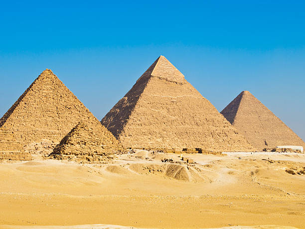 istock Pyramids of Giza on a clear day 173056082