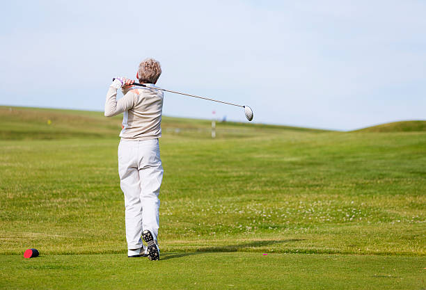 inglês golfista - tee box - fotografias e filmes do acervo