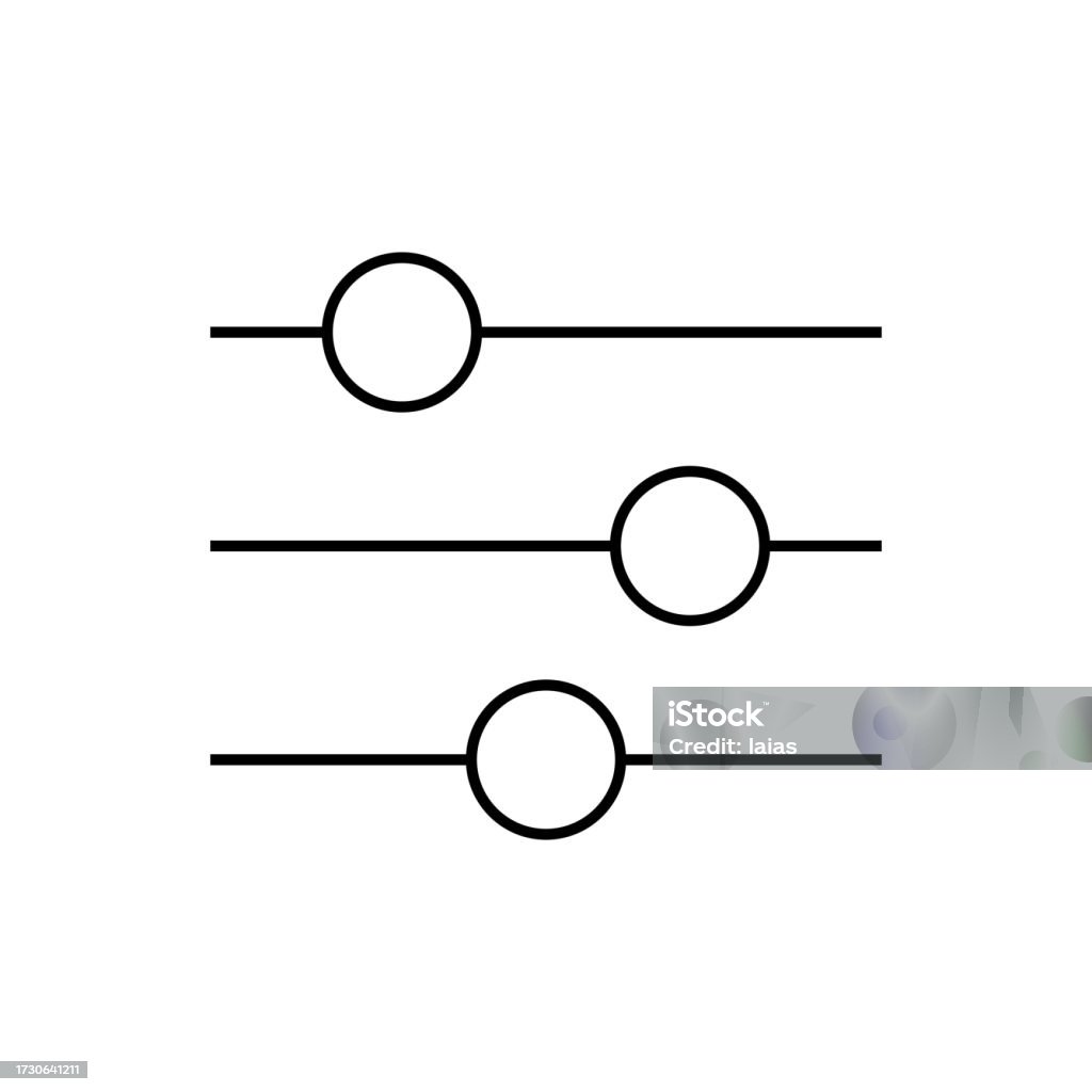 Setting Sign To Control The Phone And Computer Vector Illustration ...