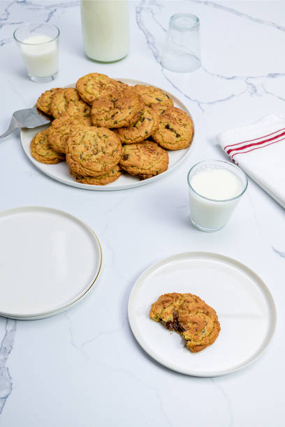 istock Chocolate Chip Cookies and Milk 1730736709