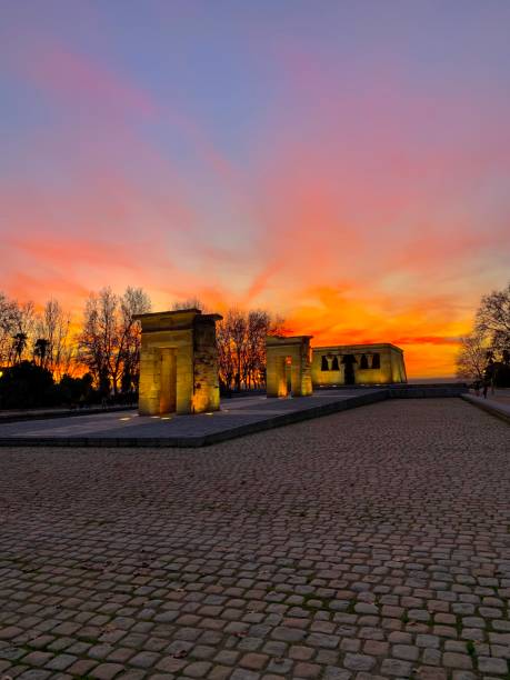 istock Sunset at Temple of Debod, Madrid, Spain 1730793890