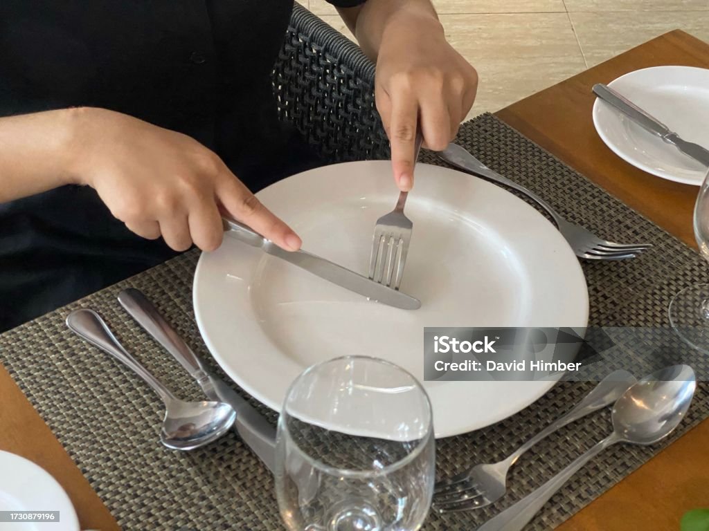 Hand Showing The Proper Way How To Hold Fork And Knife While Eating hand-showing-the-proper-way-how-to-hold-fork-and-knife-while-eating