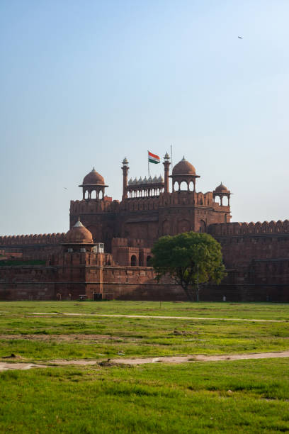 istock Red Fort or Lal Qila with Indian Flag 1730898401
