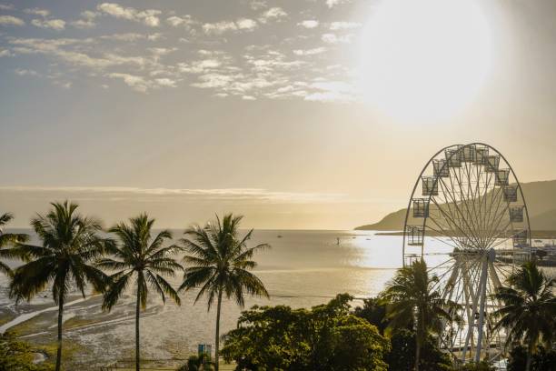 istock Golden hour over Cairns Esplanade, Queensland, Australia 1730906283