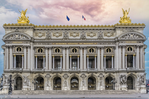 Paris, the Opera Garnier, beautiful monument of the french capital