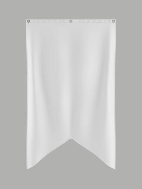 Fish Tail Flag blank template. Fish Tail Flag blank template. 3d illustration. red pennant stock pictures, royalty-free photos & images