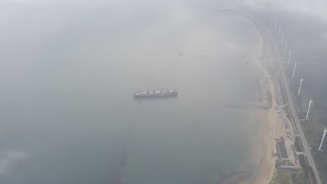Oil tanker BLUE WAYS stranded in Rongcheng, Weihai, Shandong, China