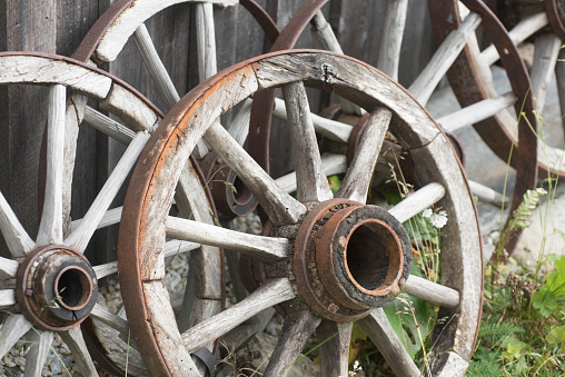 a wheel, an early invention of humankind and important tool