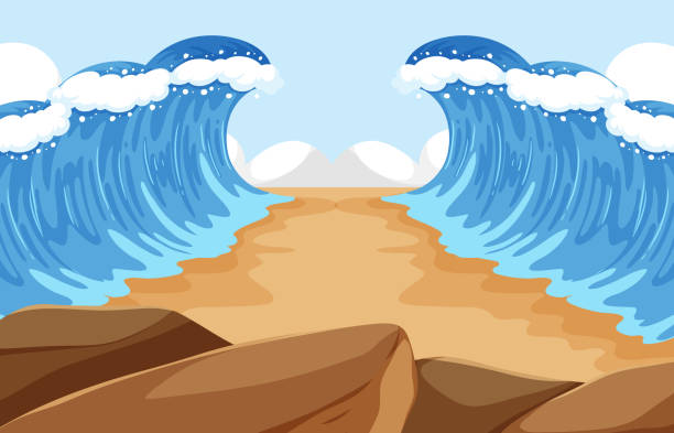 istock Moses Bible Story: The Miraculous Parting of the Sea 1730950362