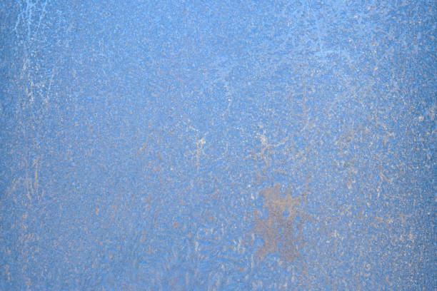 istock Frost pattern on a frozen window at winter. Natural background, texture 1730961018