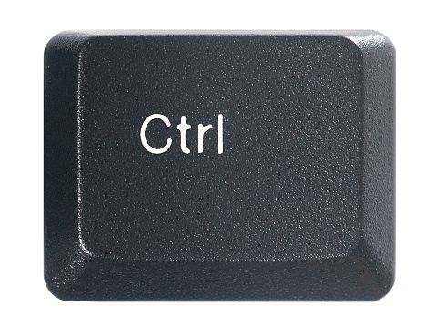 The Black Ctrl Key From A Keyboard Stock Photo - Download Image Now -  Computer Key, Control Key, Cut Out - iStock