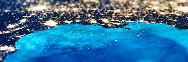 istock USA, Texas and Louisiana tilt shift panorama 1731041408