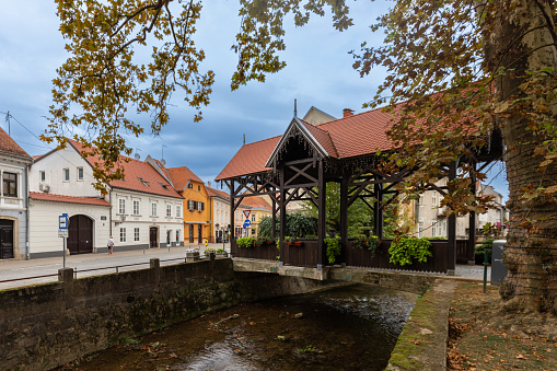 Samobor, Croatia 10-10-2023 Samobor is a city in Zagreb County and it is part of the Zagreb metropolitan area. It is a picturesque town with beautiful cobblestone streets and historic sites