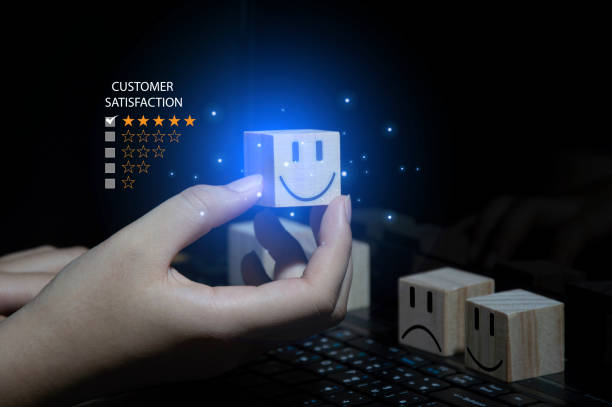 istock Users rate their service experience on the online application for a customer satisfaction survey concept. 1731056131