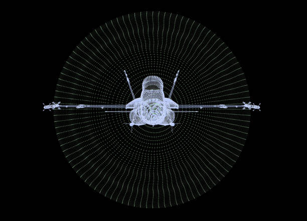 Sonic Boom Analysis Simulation of the sonic boom, the natural phenomenon experienced by a military jet aircraft when it exceeds the speed of sound. A sonic boom is a sound associated with shock waves created when an object travels through the air faster than the speed of sound. Sonic booms generate enormous amounts of sound energy, sounding similar to an explosion or a thunderclap to the human ear. / You can see the animation movie of this image from my iStock video portfolio. Video number: 1728243053 plane sonic stock pictures, royalty-free photos & images