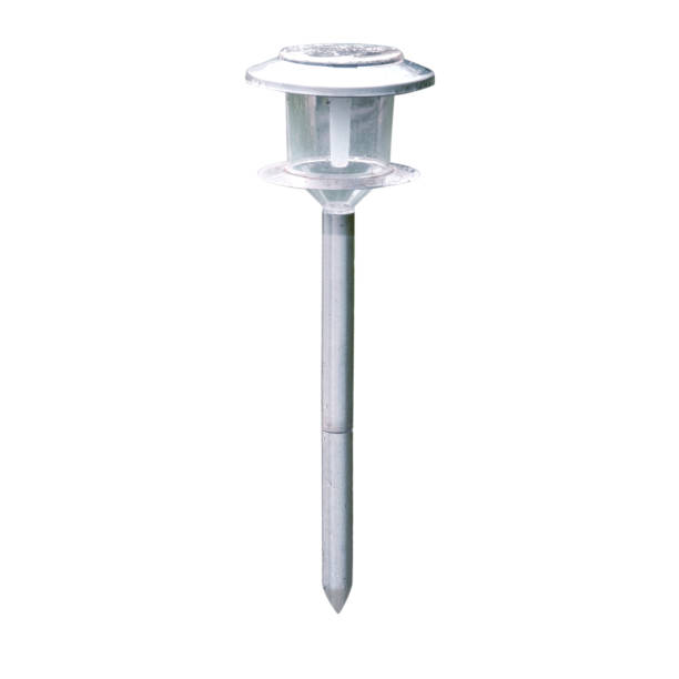istock Solar cell garden lamp with water drops side view isolated 1731091574