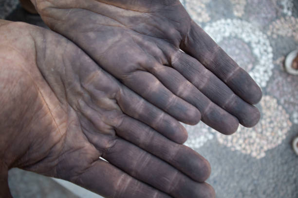 istock Dirty hands of a man 1731095848