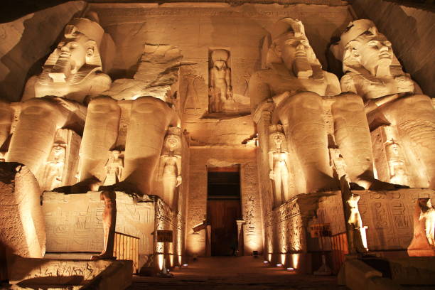 istock Temple at night in Abu Simbel, Egypt, Africa 1731100681