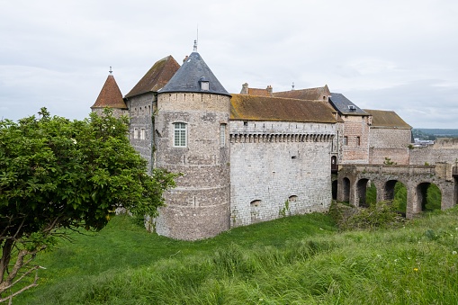 dieppe, France – September 02, 2023: The stunning Chateau Musee de Dieppe building in France