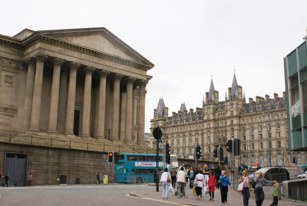 st george's hall - st george flag architecture famous place foto e immagini stock