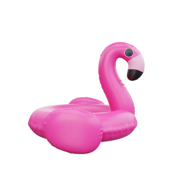 istock 3d Playful Pink Flamingo Float 1731164870