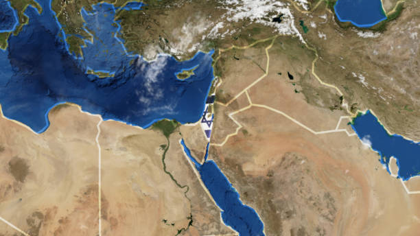 istock Flag-Adorned Map of Israel 1731168860