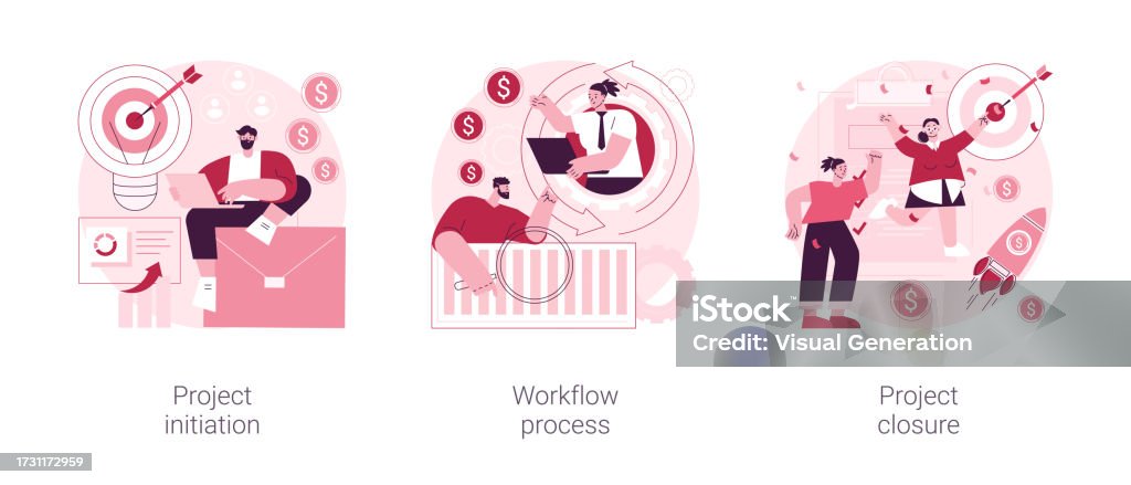Implementation Abstract Project Implementation Abstract Concept Vector Illustrations Stock ...
