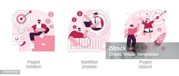Project Implementation Abstract Concept Vector Illustrations Stock ...
