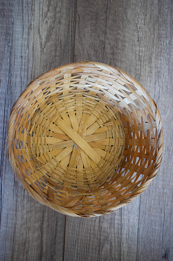 hand knitted basket