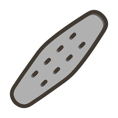 Nail File Vector Thick Line Filled Colors Icon For Personal And Commercial Use.
