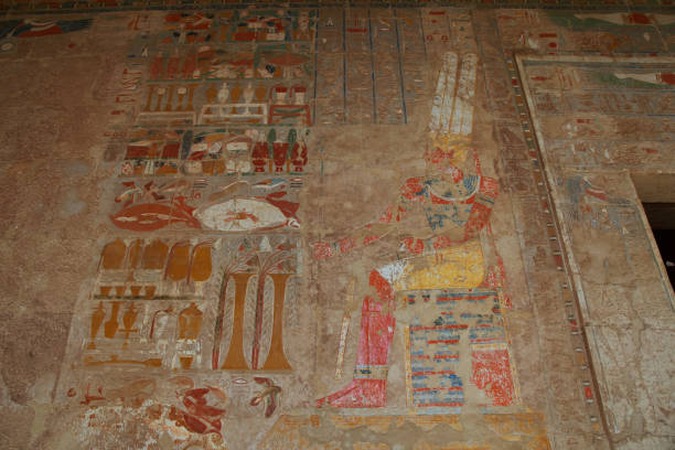 Luxor, Egypt - 28 Feb 2017: Queen Hatshepsut temple in Luxor, Egypt