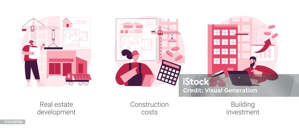 Abstract Engineering Project Management Construction Project Management Abstract Concept Vector Illustrations ...