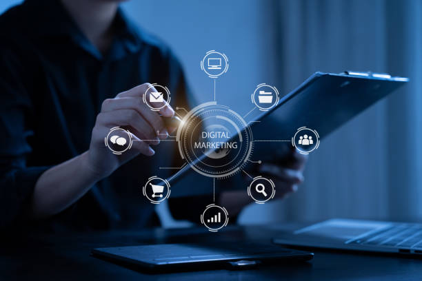 istock Digital marketing technology concept, Businessmen use tablet and smartphone connection technology and digital marketing. 1731242090