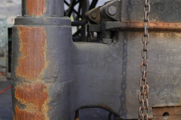 istock Metal chain and abandoned old forge 1731242167