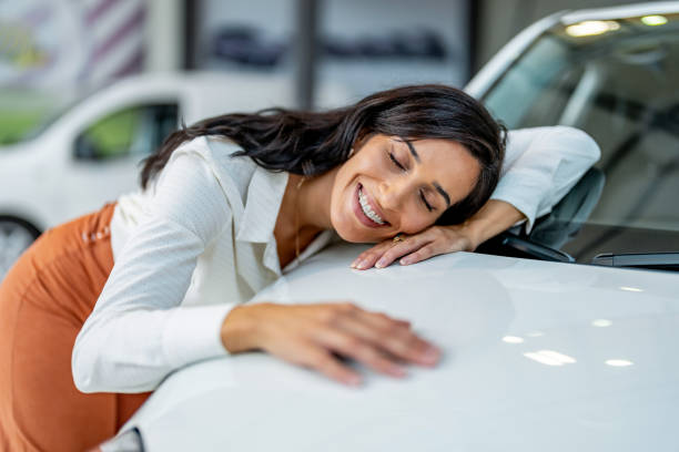 istock Smiling female person enjoying the gift. 1731255718