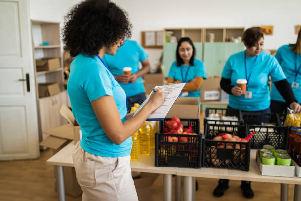 istock A young aid worker checking food supplies 1731259692