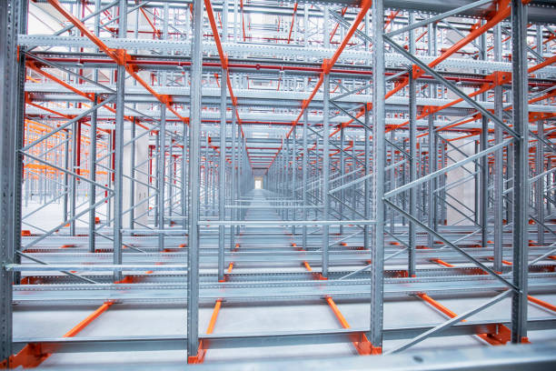 istock Warehouse construction in a factory 1731261502
