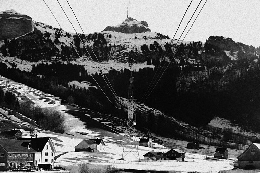 cable car to Hoher Kasten in winter