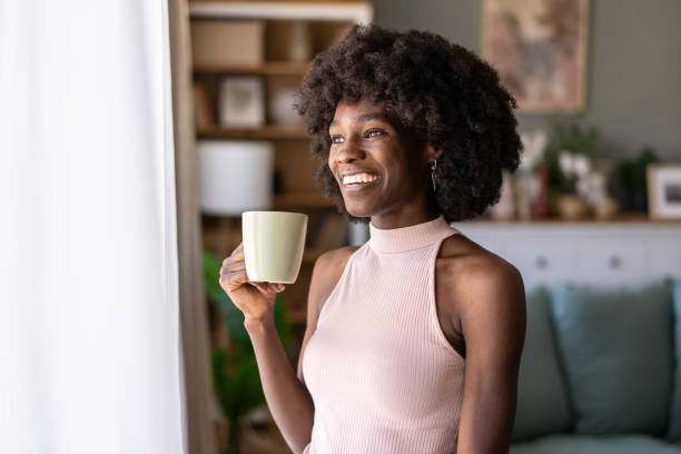 istock Smiling woman looking forward to her day 1731262552