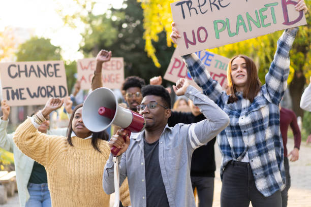 istock People with placards and posters for climate change 1731263839
