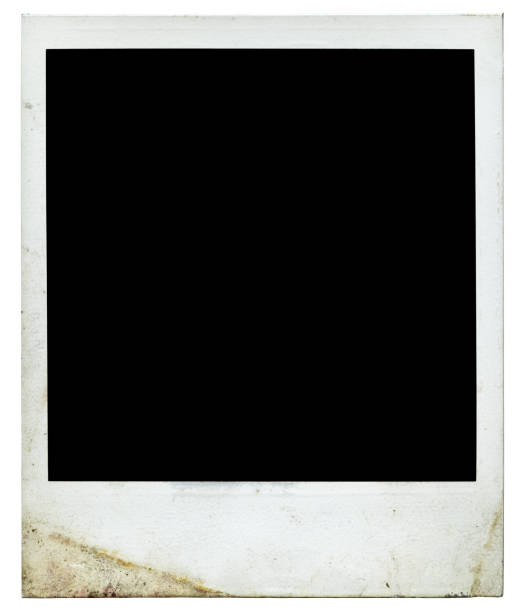 vierge photo polaroid (authentique des années 70, avec de nombreux détails) - blank polaroid photos et images de collection